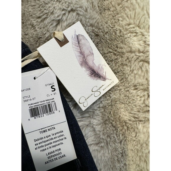Jessica Simpson Maternity Skinny Jeans Womens Small Blue Dark Denim Comfortable - Picture 7 of 13